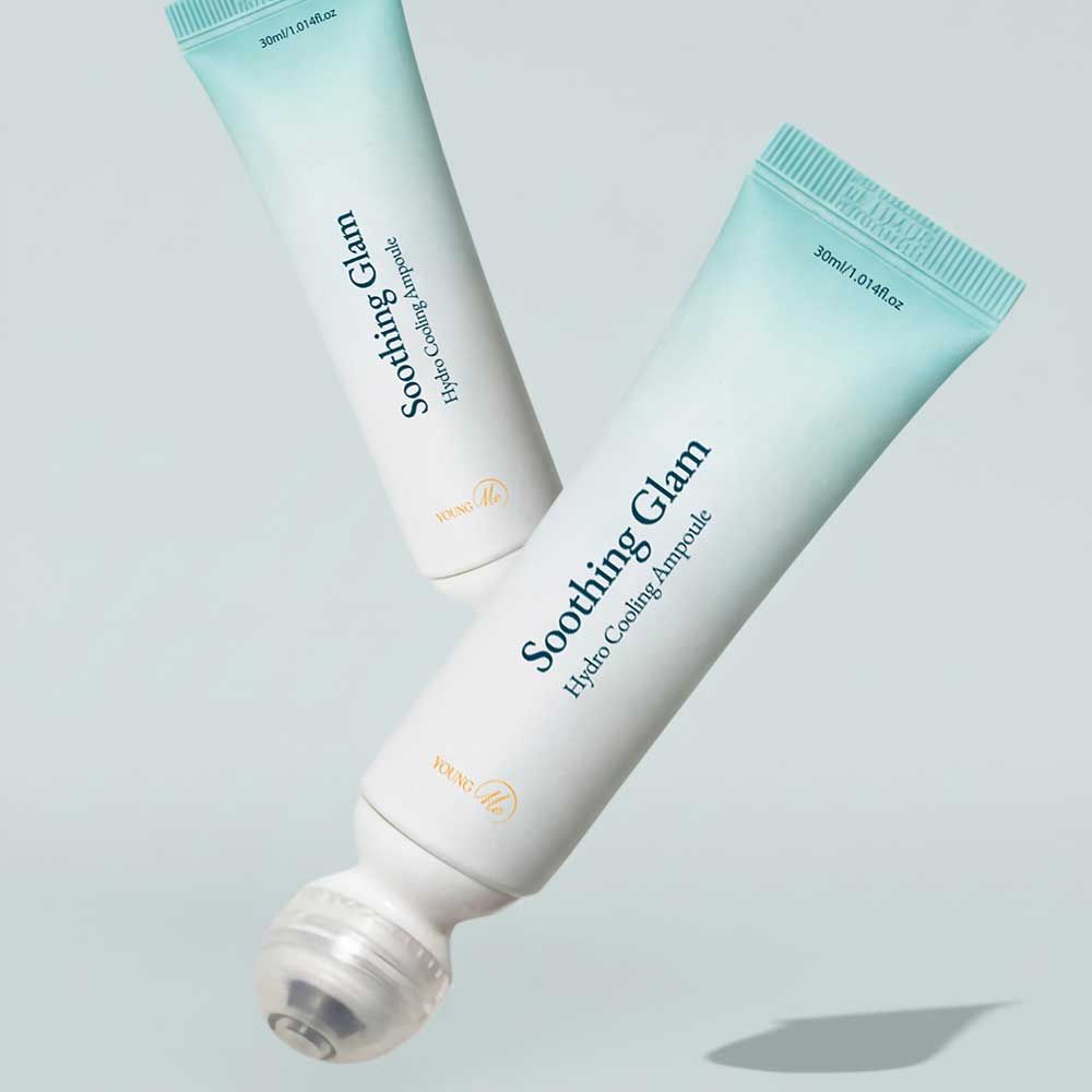 YOUNGME Soothing Glam Hydro Cooling Ampoule 30ml UV IR Thermal Soothing Whitening Anti-Aging Massage _ Made in Korea